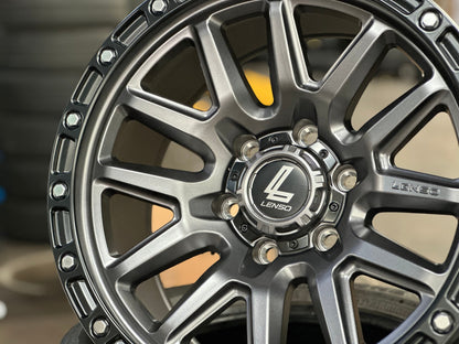 New 18X9 ET0 Lenso MX Marvel Rim (4 wheel) Matt Black 6X139.7