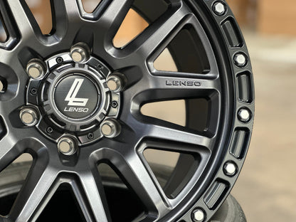 New 18X9 ET0 Lenso MX Marvel Rim (4 wheel) Matt Black 6X139.7