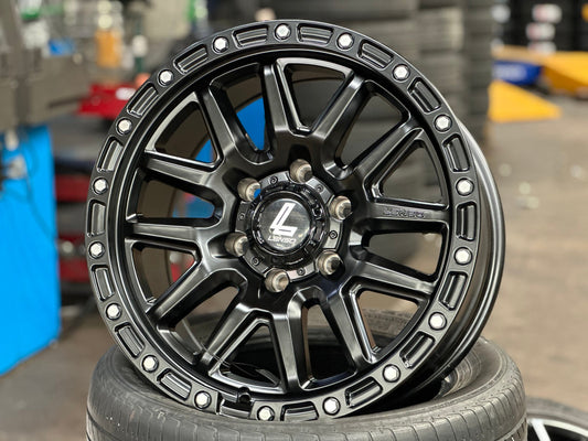 New 18X9 ET18 Lenso MX Marvel Rim (4 wheel) Matt Black 6X139.7