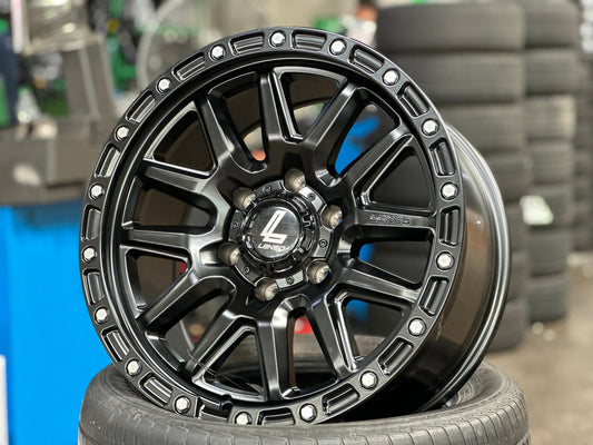 New 18X9 ET18 Lenso MX Marvel Rim (4 wheel) Matt Black 6X139.7