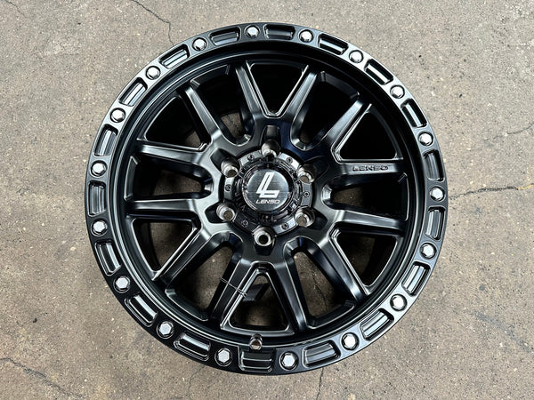 New 18X9 ET18 Lenso MX Marvel Rim (4 wheel) Matt Black 6X139.7