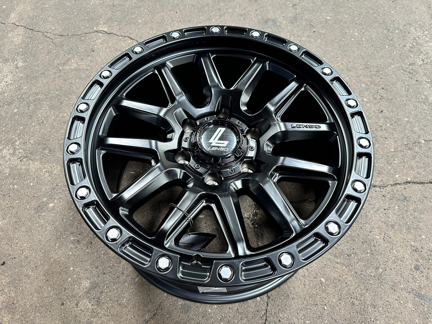 New 18X9 ET18 Lenso MX Marvel Rim (4 wheel) Matt Black 6X139.7