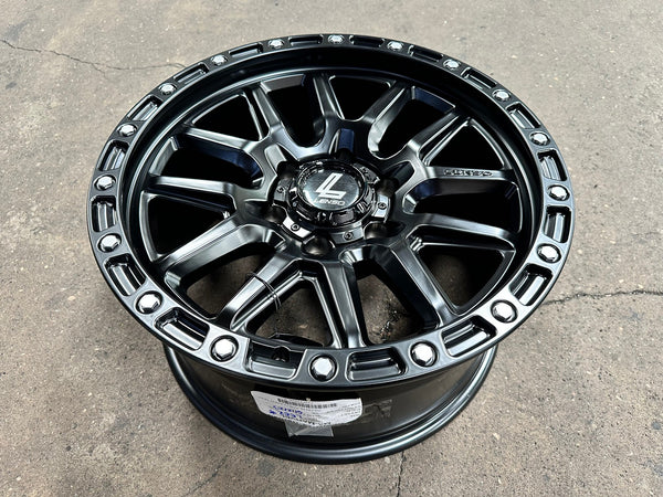 New 18X9 ET18 Lenso MX Marvel Rim (4 wheel) Matt Black 6X139.7