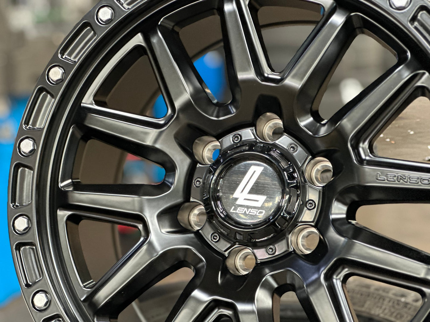 New 18X9 ET18 Lenso MX Marvel Rim (4 wheel) Matt Black 6X139.7