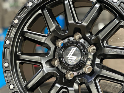 New 18X9 ET18 Lenso MX Marvel Rim (4 wheel) Matt Black 6X139.7