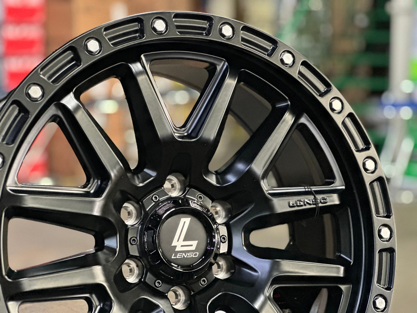 New 20X9 ET18 Lenso MX Marvel Rim (4 wheel) Matt Black 6X139.7