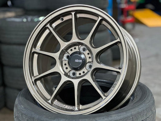 New 15X7.5 ET35 Konig Dekagram Rim (4 wheel) Gloss Bronze 4X100