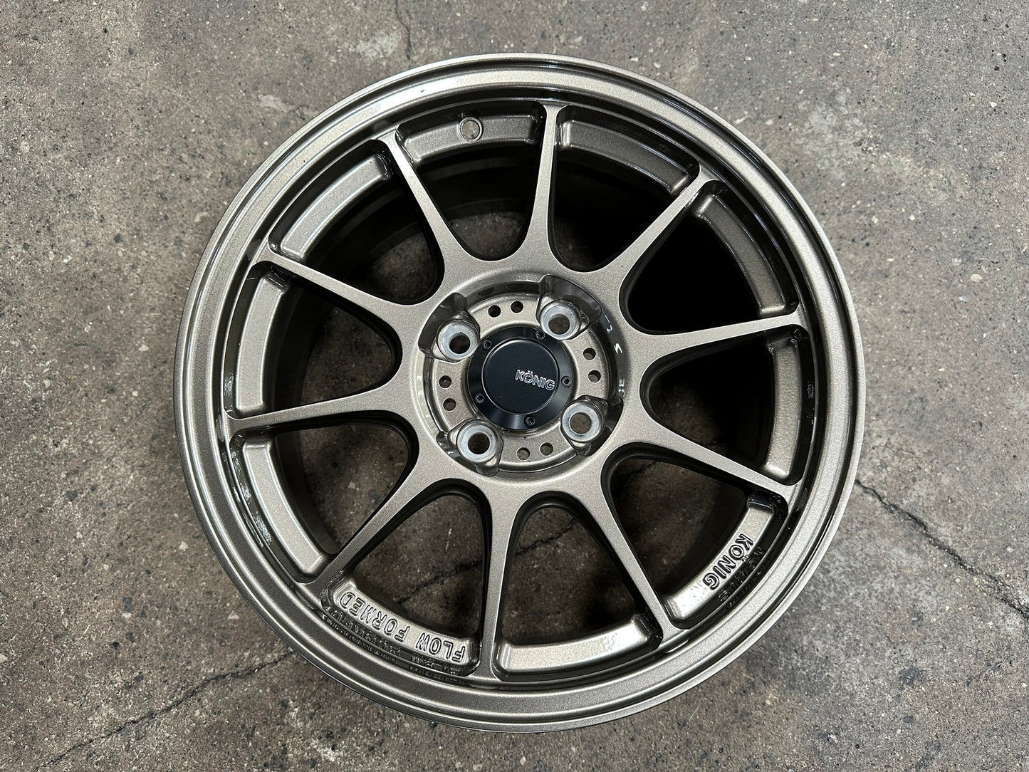 New 15X7.5 ET35 Konig Dekagram Rim (4 wheel) Gloss Bronze 4X100