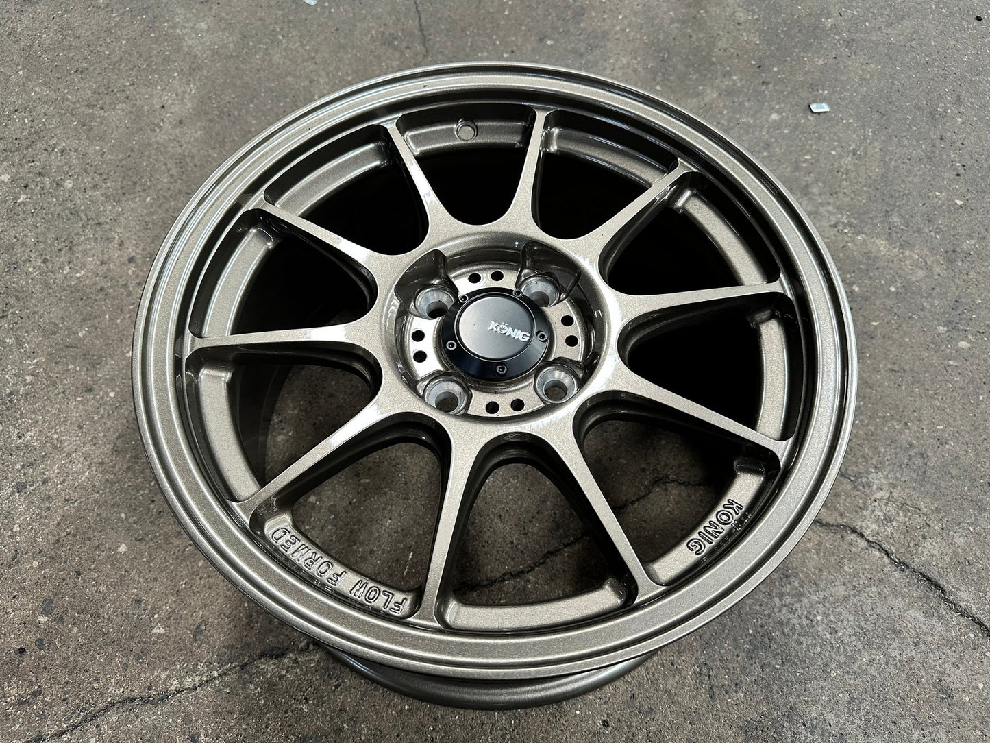 New 15X7.5 ET35 Konig Dekagram Rim (4 wheel) Gloss Bronze 4X100