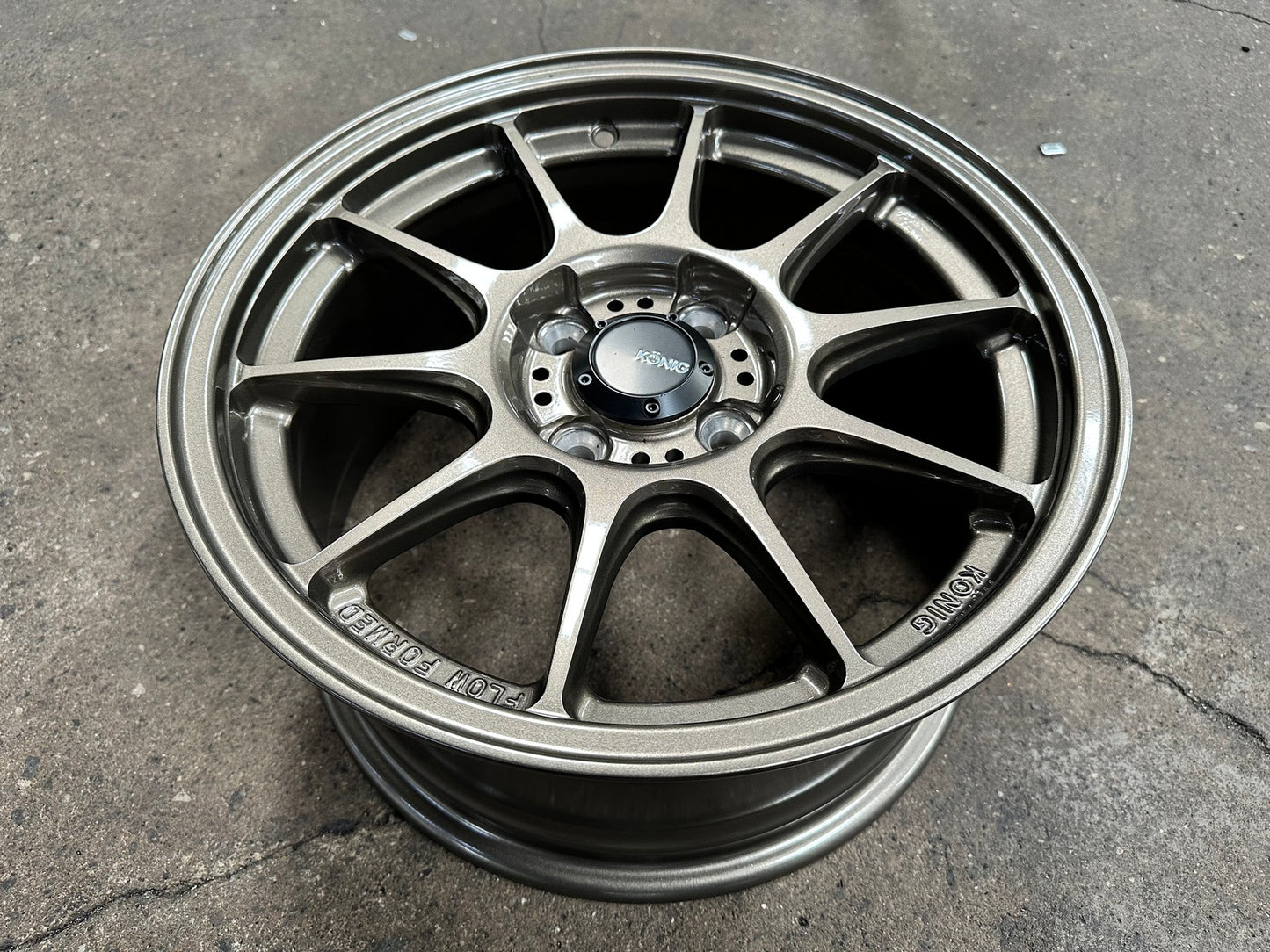 New 15X7.5 ET35 Konig Dekagram Rim (4 wheel) Gloss Bronze 4X100