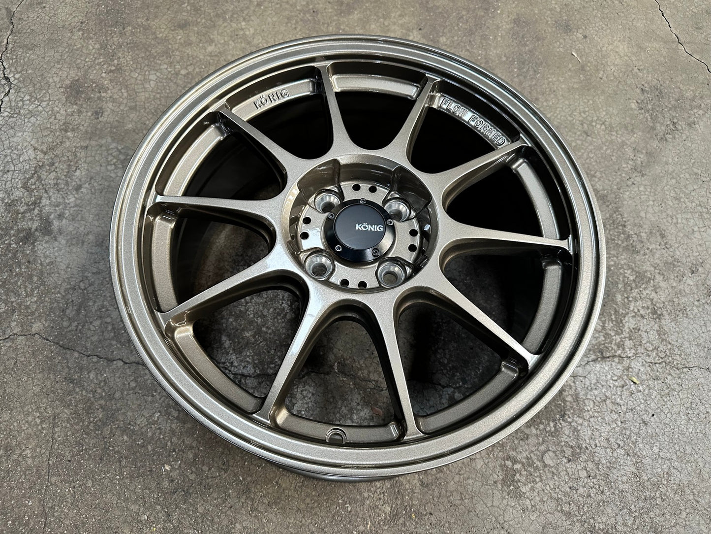 New 16X7.5 ET38 Konig Dekagram Rim (4 wheel) Gloss Bronze 4X100