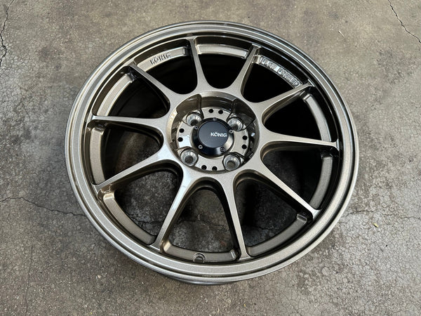 New 16X7.5 ET38 Konig Dekagram Rim (4 wheel) Gloss Bronze 4X100