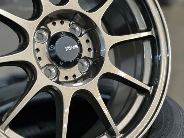 New 16X7.5 ET38 Konig Dekagram Rim (4 wheel) Gloss Bronze 4X100