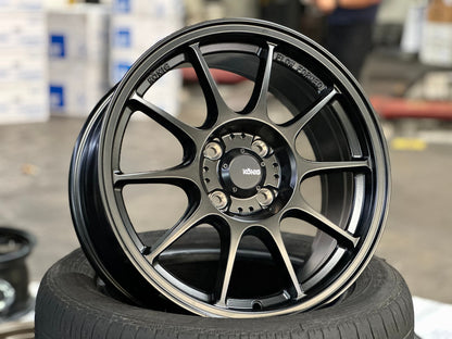 New 16X7.5 ET38 Konig Dekagram Rim (4 wheel) Matt Black 4X100