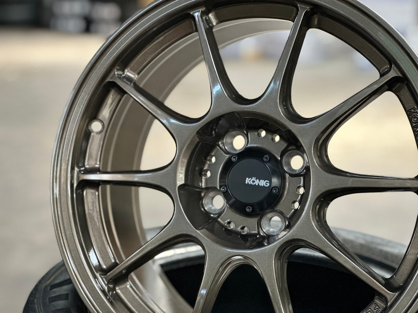 New 16X8 ET35 Konig Dekagram Rim (4 wheel) Gloss Bronze 4X100
