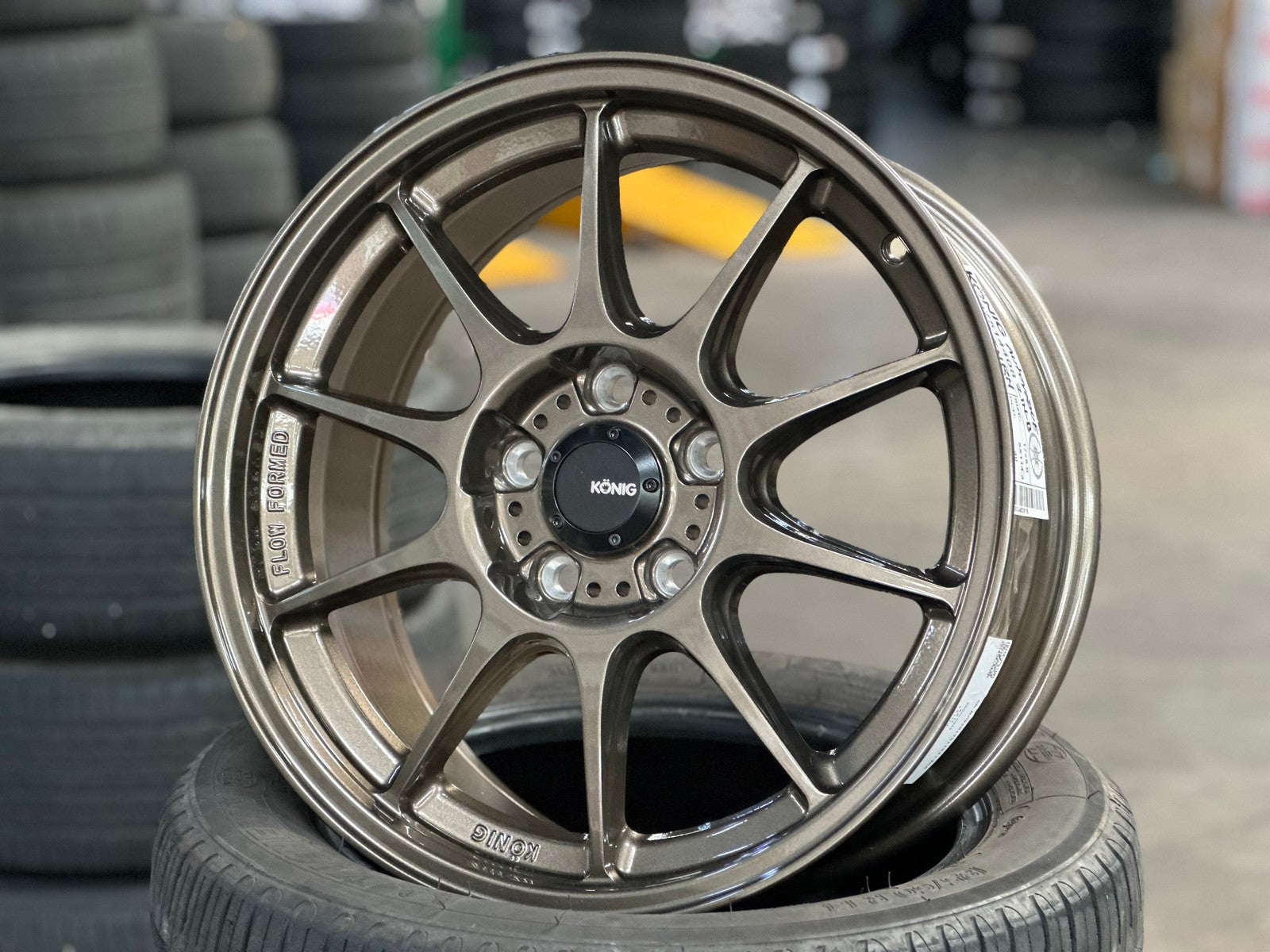 New 17X8 ET40 Konig Dekagram Rim (4 wheel) Gloss Bronze 5X114.3 – King ...