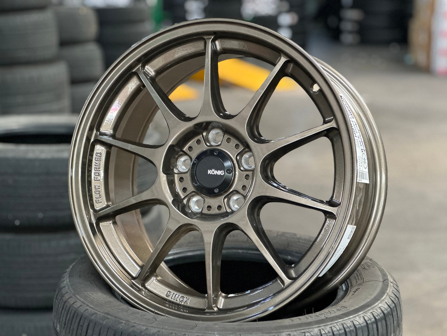 New 17X8 ET40 Konig Dekagram Rim (4 wheel) Gloss Bronze 5X114.3