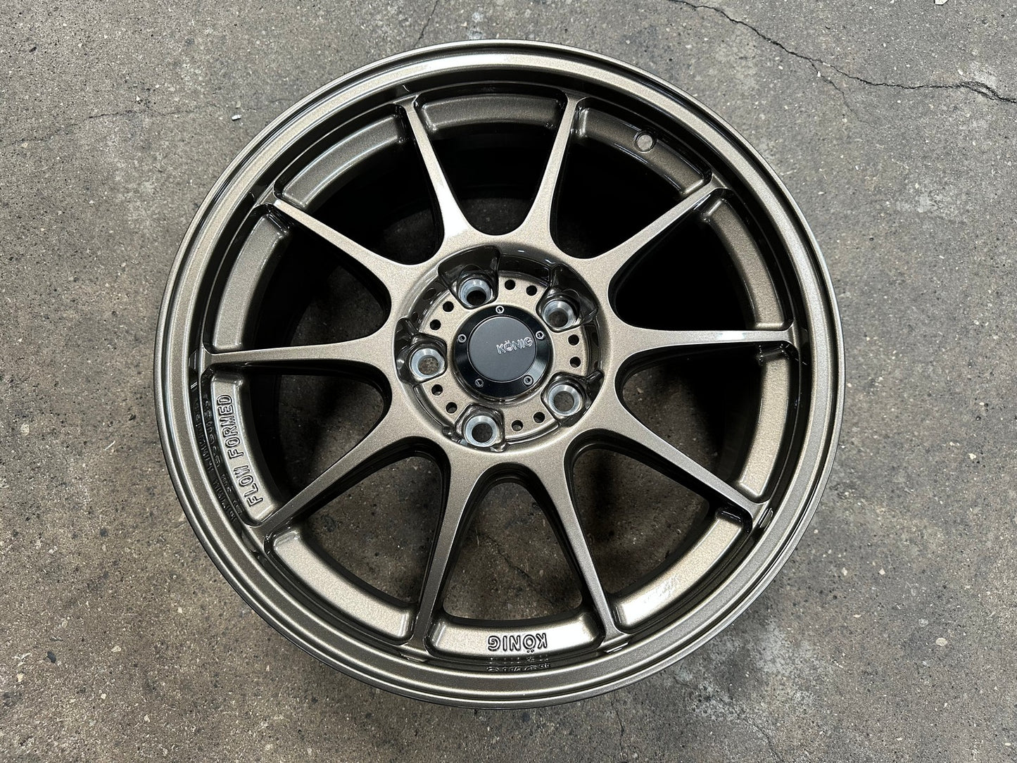 New 17X8 ET40 Konig Dekagram Rim (4 wheel) Gloss Bronze 5X114.3