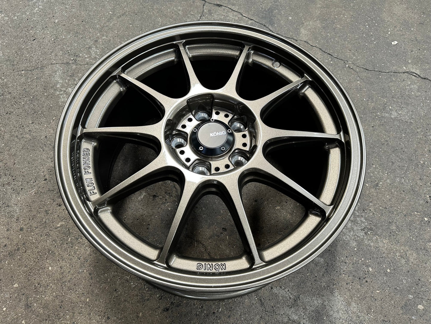 New 17X8 ET40 Konig Dekagram Rim (4 wheel) Gloss Bronze 5X114.3