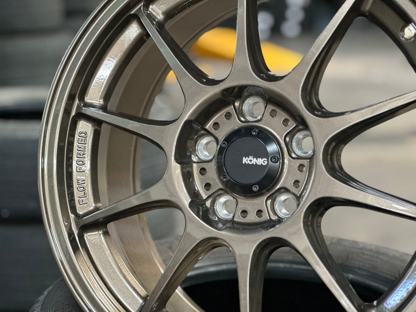 New 17X8 ET40 Konig Dekagram Rim (4 wheel) Gloss Bronze 5X114.3