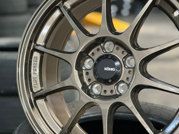 New 17X8 ET40 Konig Dekagram Rim (4 wheel) Gloss Bronze 5X114.3