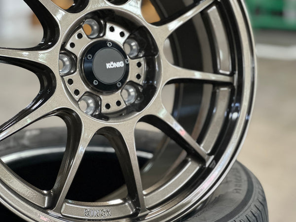 New 17X8 ET40 Konig Dekagram Rim (4 wheel) Gloss Bronze 5X114.3