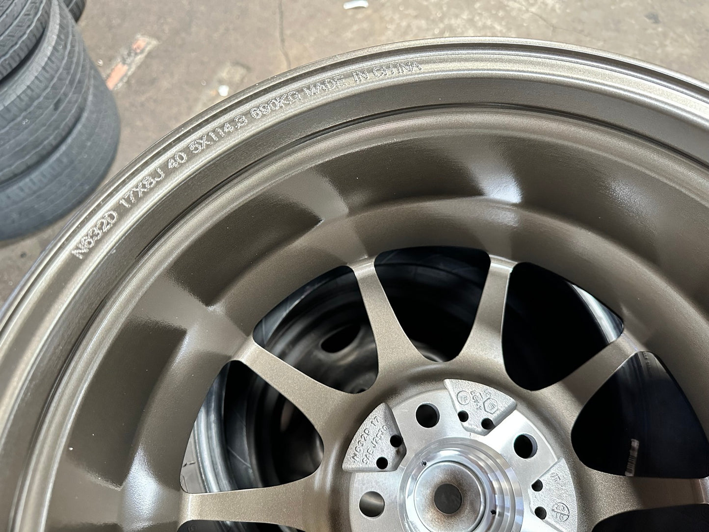 New 17X8 ET40 Konig Dekagram Rim (4 wheel) Gloss Bronze 5X114.3