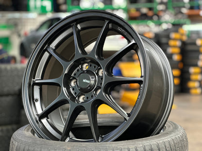 New 17X8 ET40 Konig Dekagram Rim (4 wheel) Matt Black 5X114.3
