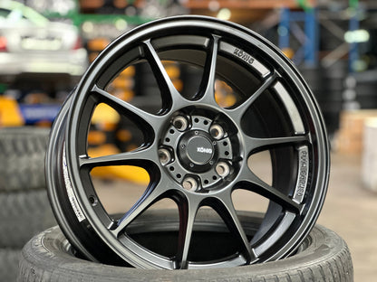 New 17X8 ET40 Konig Dekagram Rim (4 wheel) Matt Black 5X114.3