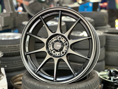 New 18X8.5 ET44 Konig Dekagram Rim (4 wheel) Matt Black 5X100