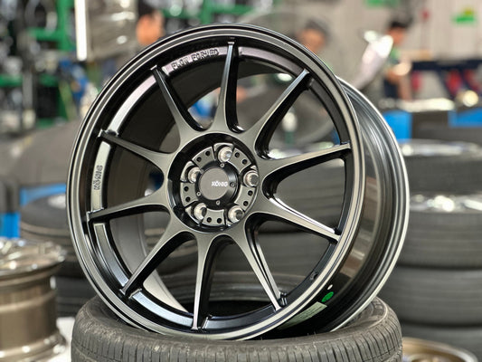 New 18X8.5 ET44 Konig Dekagram Rim (4 wheel) Matt Black 5X100