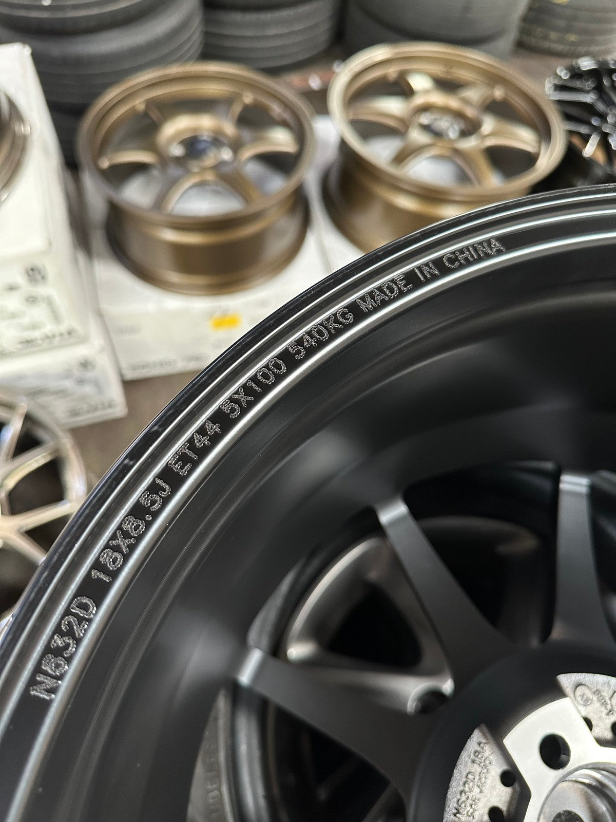 New 18X8.5 ET44 Konig Dekagram Rim (4 wheel) Matt Black 5X100