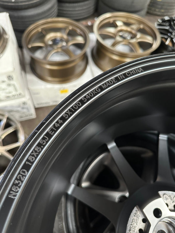 New 18X8.5 ET44 Konig Dekagram Rim (4 wheel) Matt Black 5X100