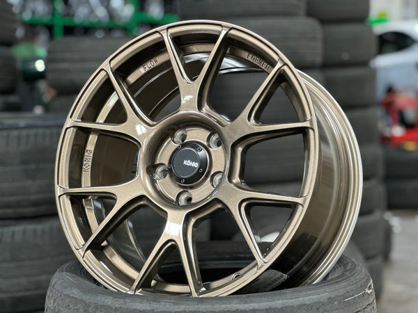New 17X8 ET40 Konig Ampliform Rim (4 wheel) Gloss Bronze 5X114.3