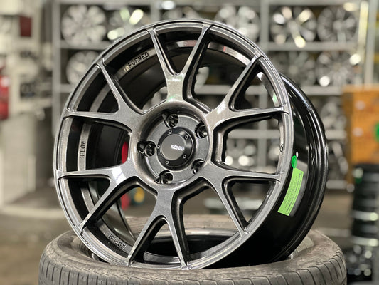 New 17X8 ET40 Konig Ampliform Rim (4 wheel) Gloss Gunmetal 5X114.3