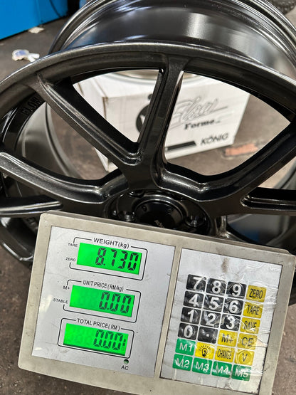 New 18X8.5 ET43 Konig Ampliform Rim (4 wheel) Gloss Gunmetal 5X108