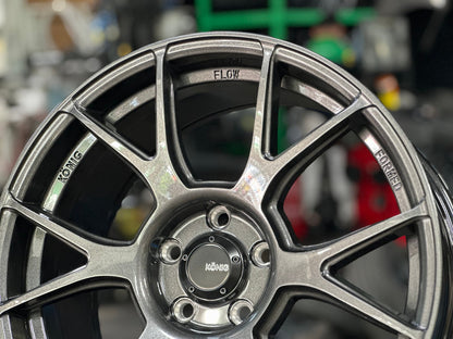 New 18X8.5 ET43 Konig Ampliform Rim (4 wheel) Gloss Gunmetal 5X112