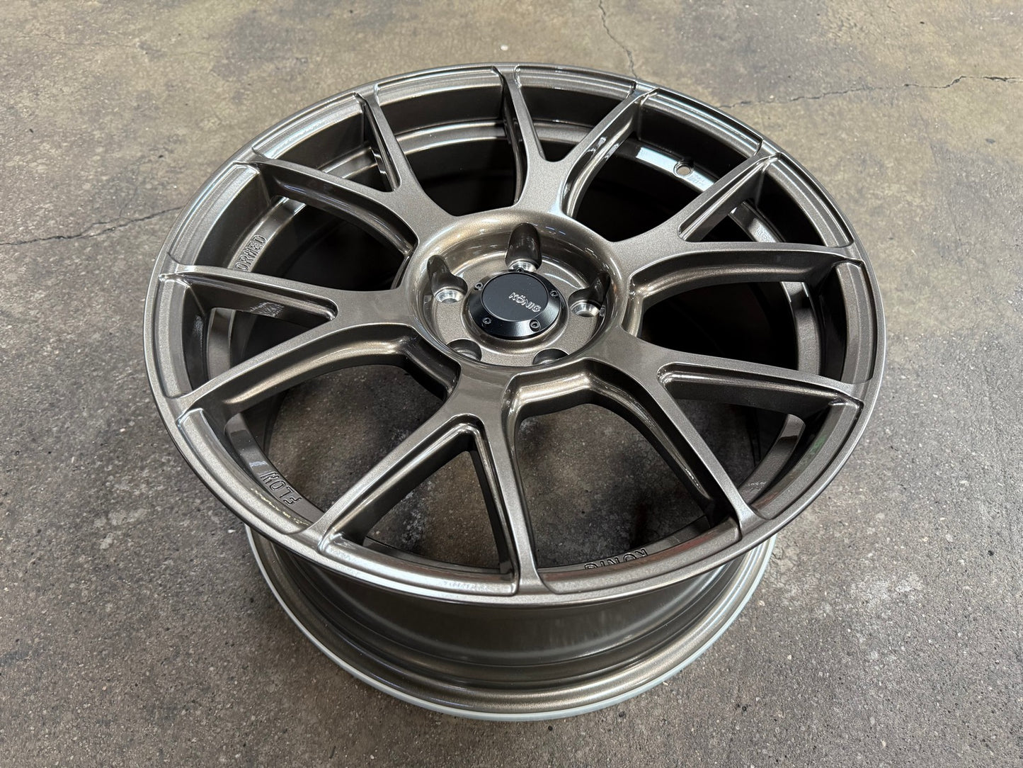 New 18X8.5 ET35 Konig Ampliform Rim (4 wheel) Gloss Bronze 5X114.3