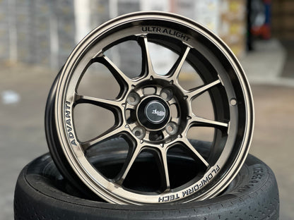 New 15X7 ET35 Advanti Tallo Rim (4 wheel) Gloss Bronze 4X100