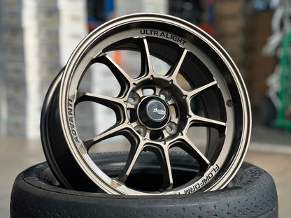 New 15X7 ET35 Advanti Tallo Rim (4 wheel) Gloss Bronze 4X100