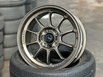 New 15X7 ET35 Advanti Tallo Rim (4 wheel) Gloss Bronze 4X100