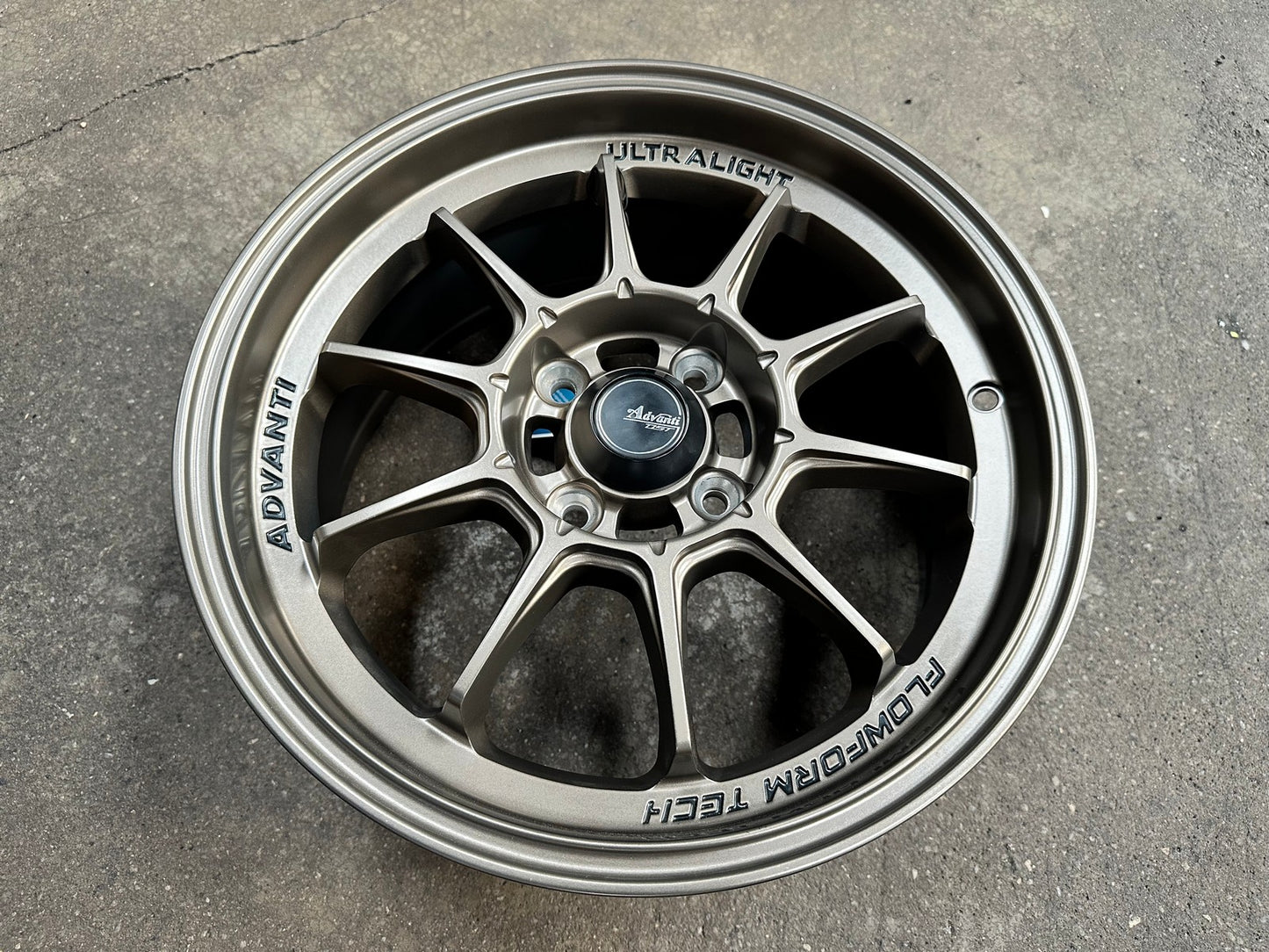 New 15X7 ET35 Advanti Tallo Rim (4 wheel) Gloss Bronze 4X100