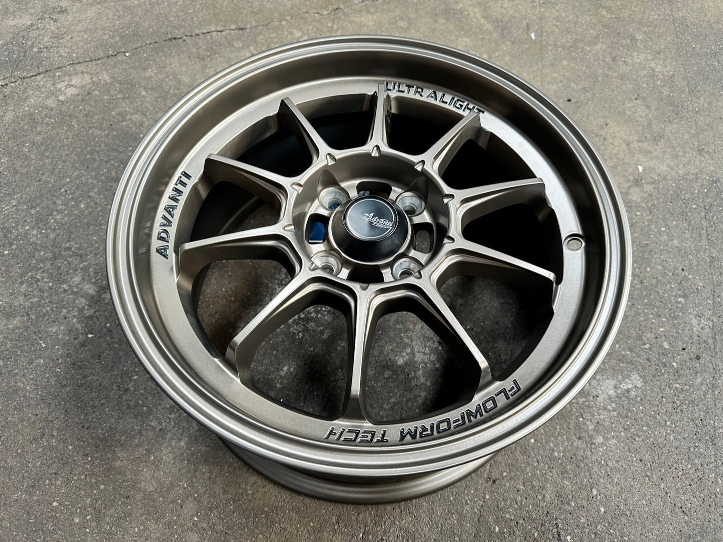 New 15X7 ET35 Advanti Tallo Rim (4 wheel) Gloss Bronze 4X100