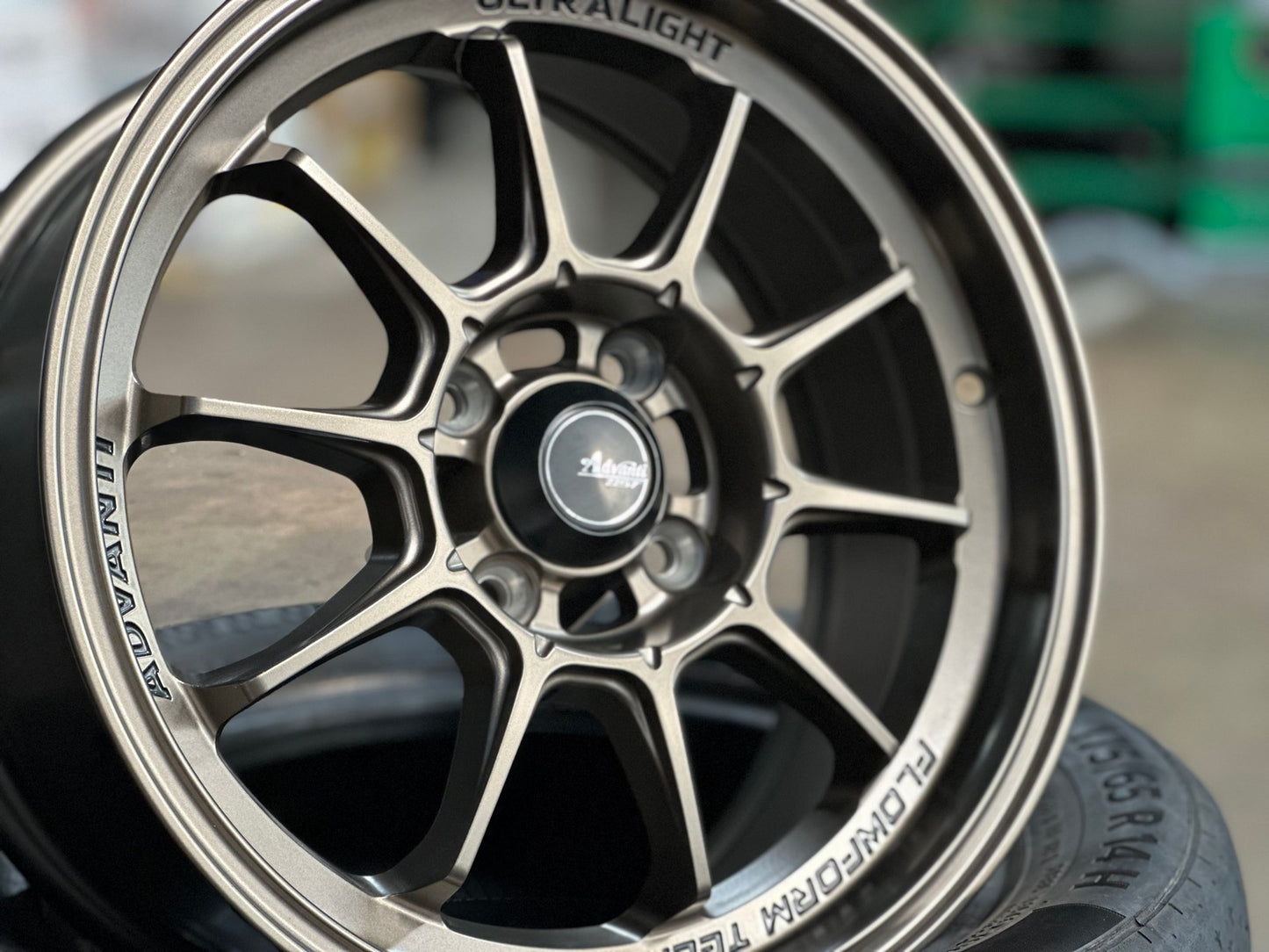 New 15X7 ET35 Advanti Tallo Rim (4 wheel) Gloss Bronze 4X100