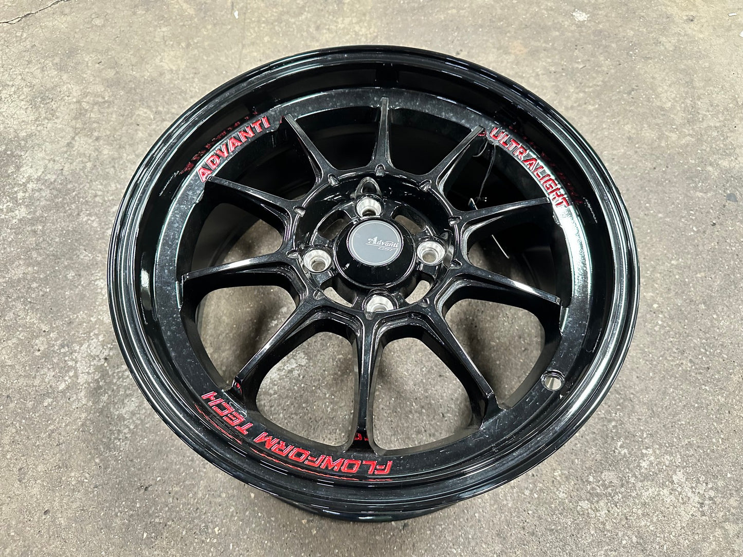 New 15X7 ET35 Advanti Tallo Rim (4 wheel) Gloss Black 4X100