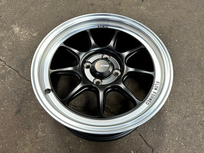 New 15X7.5 ET35 Konig Countergram Rim (4 wheel) Matt Black 4X100