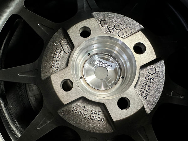 New 15X7.5 ET35 Konig Countergram Rim (4 wheel) Matt Black 4X100