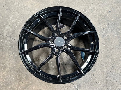 New 19X8.5 ET45 Advanti Hybris Rim (4 wheel) Gloss Black 5X114.3