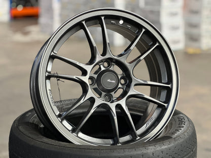 New 15X7 ET35 Advanti Storm S2 Rim (4 wheel) Matt Gunmetal 4X100