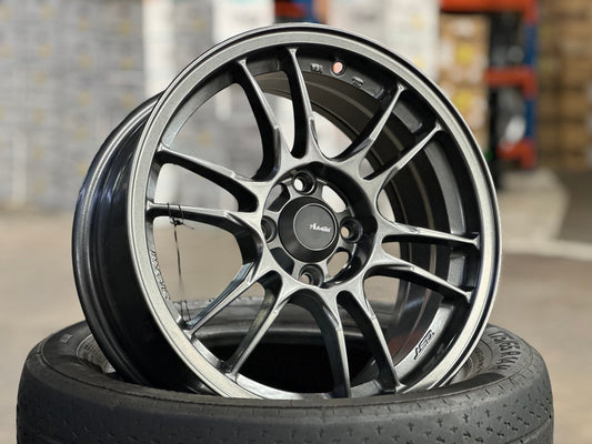 New 15X7 ET35 Advanti Storm S2 Rim (4 wheel) Matt Gunmetal 4X100